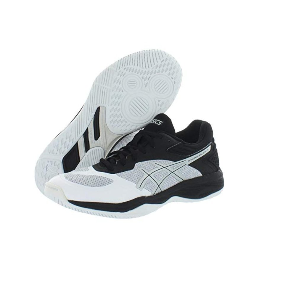 ASICS Women's Netburner Ballistic Volleyball Shoes, White/Silver , Size 7.5 US